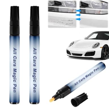 All Cars Magic Pen - Car Scratch Repair Pen Set, Quick Fix for Scratches and Paint Damage, Easy to Use, Fits All Car Colors, Before Use, Press Until the Liquid Comes Out. (2Pcs) - Image 1