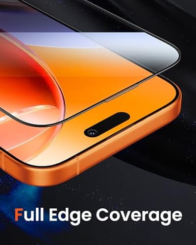 Mkeke for iPhone 17 Pro Screen Protector 3 Pack [9H+ Tempered Glass] [Military-Grade Drop Protection] [Easy Installation] Shockproof Full Edge Coverage 6.3 Inch 2025 - Image 4