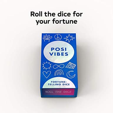 Chronicle Books Posi Vibes Fortune-Telling Dice, Multicolor - Image 2