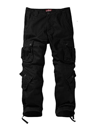 Match Men's Wild Cargo Pants(Black,30) - Image 3
