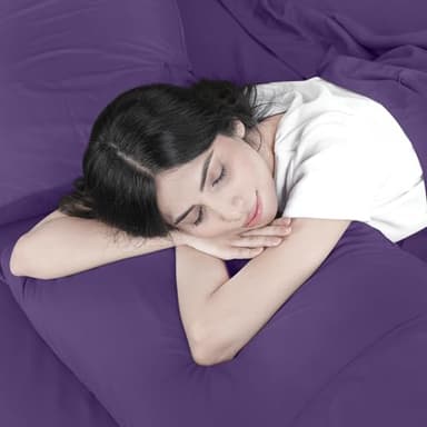Utopia Bedding Full Bed Sheets Set - 4 Piece Bedding - Brushed Microfiber - Shrinkage and Fade Resistant - Easy Care (Full, Egg Plant) - Image 6