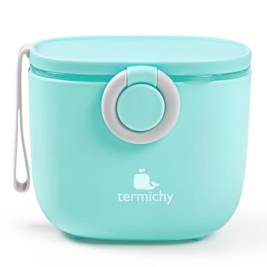 Termichy Baby Formula Dispenser, Portable Milk Powder Dispenser Container with Carry Handle and Scoop for Travel Outdoor Activities with Baby Infant, 8.8OZ, 0.55LB, 250g (Blue) - Image 1