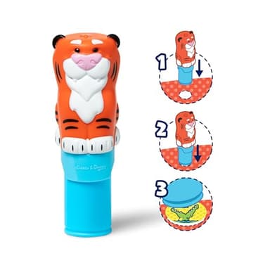 Melissa & Doug Sticker Wow!™ 24-Page Activity Pad and Sticker Stamper, 300 Stickers, Arts and Crafts Fidget Toy Collectible Character – Tiger - for Kids Ages 3+ - FSC Certified - Image 3