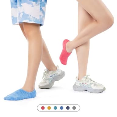 IDEGG No Show Socks Women 10 Pairs Low Cut Anti-Slid Novelty Athletic Casual Invisible Liner Socks (US, Numeric, 7.5, 9, Regular, Regular, Color B - 10 Pairs - 10 Colors) - Image 2