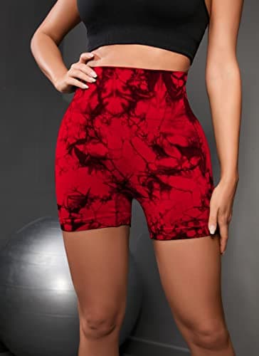 OVESPORT Workout Shorts for Women Scrunch Butt Lifting High Waisted Yoga Gym Seamless Booty Biker Shorts - Image 4