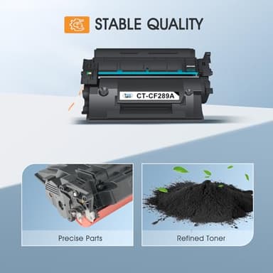 89A Black Toner Cartridge 2 Pack Compatible Replacement for HP 89A CF289A 89X CF289X (with Chip) for Enterprise M507 M507n M507dn M507x MFP M528dn M528f M528c M528z M528 Series Printer - Image 6