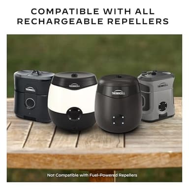 Thermacell Patio Shield Mosquito Repellent E-Series Rechargeable Repeller Bundle; 20’ Mosquito Protection Zone; Includes 240-Hour Repellent Refill; No Spray, Flame or Scent; Bug Spray Alternative - Image 2