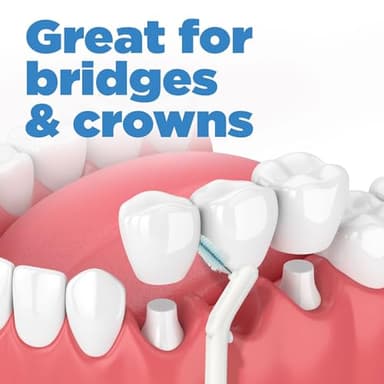 GUM Proxabrush Go-Betweens Refills - Moderate - Compatible with GUM Permanent Handle - Reusable Interdental Brushes - Soft Bristled Dental Picks, 8 Count - Image 4