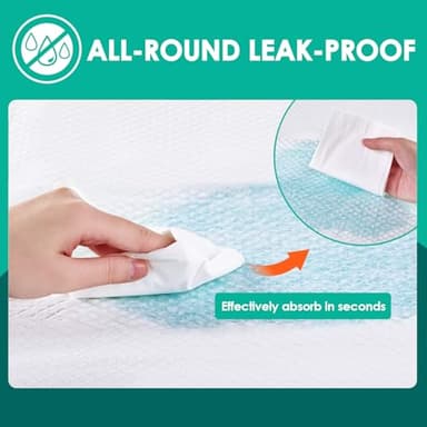 JollyMate Dog Pee Pads Extra Large 36"x36", X-Large Puppy Training Pads with Adhesive Tabs, 6 Layers Thick, Super Absorbent, Leak-Proof, Quick-Dry, Potty Pads for Dogs and Puppies (50, 36*36IN) - Image 6