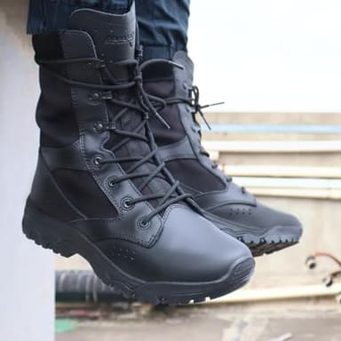 Men's Tactical Boots For Men Lightweight Black Military Boots Army Combat Hunting Jungle Hiking Work Boots Size 7 - Image 6