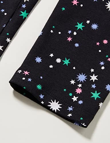 Amazon Essentials Girls' Leggings, Pack of 5, Aqua Green/Black Stars/Navy/Pink/Stripe, X-Large - Image 5