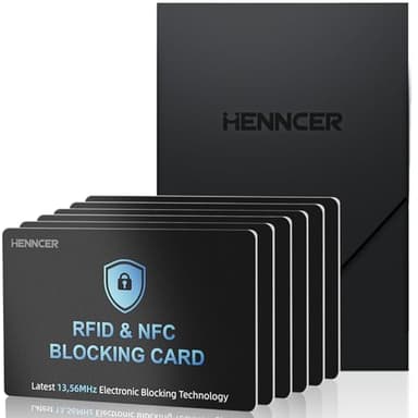 ZGAGFZ 6PCS RFID Blocking Cards Premium Contactless NFC Debit Credit Card Passport Protector Blocker Set for Men & Women, Smart Slim Design Perfectly fits in Wallet and Purse - Image 6