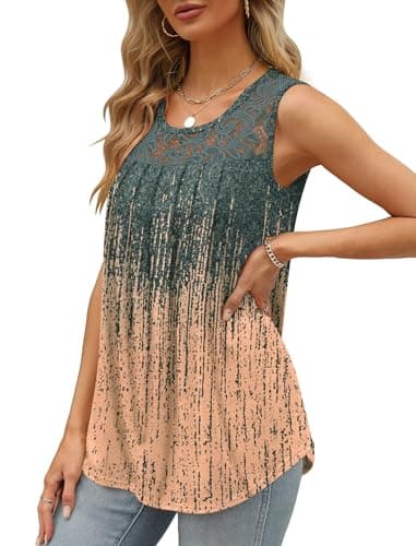 Plus Size Womens Clothing Summer Tops Trendy 2025 Tank Tops Tunic Work Blouses Beach Vacation Clothes 2XL - Image 3