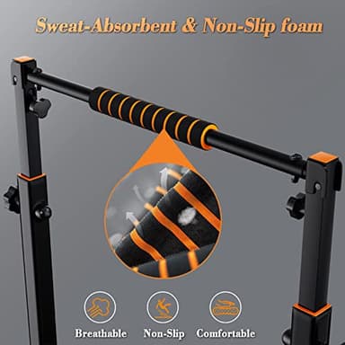 Sportsroyals Adjustable Dip Bar Station, Heavy Duty Parallette & Parallel Bars, 400LBS Stable Dip Stands for Home Gym, Calisthenics & Upper Body Workout Equipment - Image 7