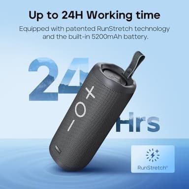 Tribit StormBox 2 Bluetooth Speaker with 34W 360° Surround Sound, XBass Tech, 24H Playtime, IPX7 Waterproof, Bluetooth 5.3, TWS Pairing Portable Wireless Speaker for Outdoor - Image 7