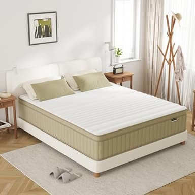 Full Mattress Firm, PurrJoys14 Inch Full Size Mattress in a Box,Hybrid Memory Foam Double Mattresses with Individual Pocket Spring for Motion Isolation & Pressure Relief - Image 2