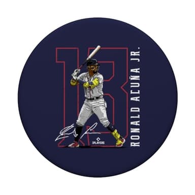Ronald Acuna Jr. | Atlanta Baseball MLB Players | MLBRAC3003 PopSockets Adhesive PopGrip - Image 3