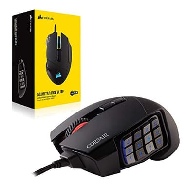 CORSAIR SCIMITAR RGB ELITE Wired MOBA/MMO Gaming Mouse – 18,000 DPI – 17 Programmable Buttons – iCUE Compatible – PC, Mac, PS5, PS4, Xbox – Black - Image 8