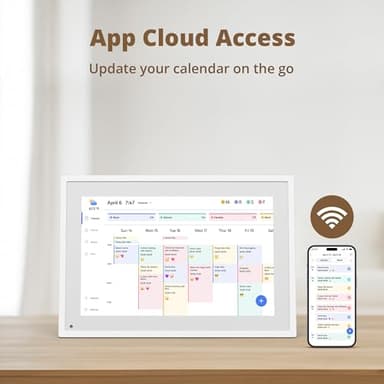 Dragon Touch 10.1 inch Digital Calendar Chore Chart – Interactive Touchscreen, Smart Family Planner, Hearth Display Desk Digital Calendar Seamless Scheduling - Image 5