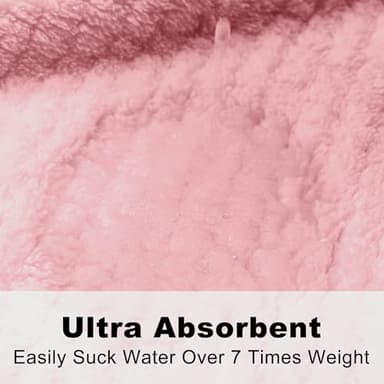 PJGGZ Hooded Bathrobes for Women, Soft Long Towel Robes for Women - Quick Dry yet Warm(Light Pink, S/M) - Image 3