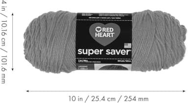 Red Heart Super Saver Black Yarn - 3 Pack of 198g/7oz - Acrylic - 4 Medium (Worsted) - 364 Yards - Knitting/Crochet - Image 10