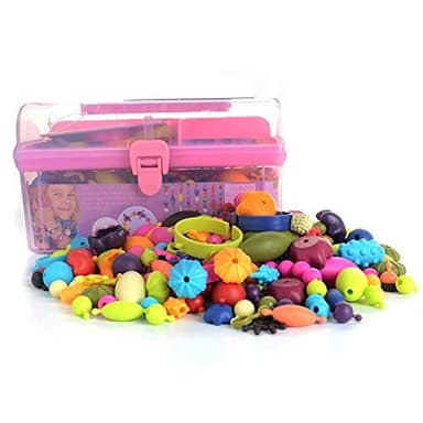GILI Pop Beads - Jewelry Making Kit for 3 4 5 6 7 8 Year Old Little Girls - Arts and Crafts Toys for Kids Age 4yr-8yr - Necklace Bracelet Creativity Snap Set Top Best Christmas Birthday Gifts (500pcs) - Image 7