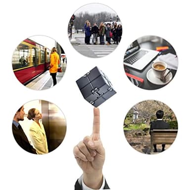 Infinity Cube Sensory Fidget Toy, EDC Fidgeting Game for Kids and Adults, Cool Mini Gadget Best for Stress and Anxiety Relief and Kill Time, Unique Idea That is Light on The Fingers and Hands - Image 9