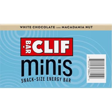 CLIF BAR Minis - White Chocolate Macadamia Nut Flavor - Made with Organic Oats - 4g Protein - Non-GMO - Plant Based - Snack-Size Energy Bars - 0.99 oz. (20 Pack) - Image 15
