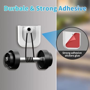 Adhesive Wall Mount Bracket for Ring Indoor Cam, Strong Adhesive Durable Camera Mount Stand for Ring Indoor Camera, Two Ways Installation Easy to Install (2 Pack,White) - Image 3