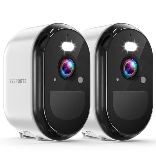 2K Security Cameras Wireless Outdoor, WiFi Battery Powered Indoor Camera for Home Security with AI Motion Detection, Spotlight, 2-Way Talk, Siren, IP65, Cloud/SD Storage - 2 Cameras - Image 1