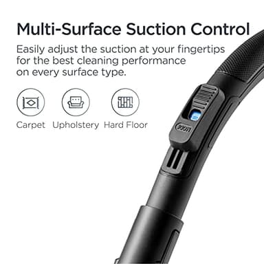 Eureka Bagless Canister Vacuum Cleaner, Lightweight Vac for Carpets and Hard Floors, Red, Whirlwind NEN110D - Image 5