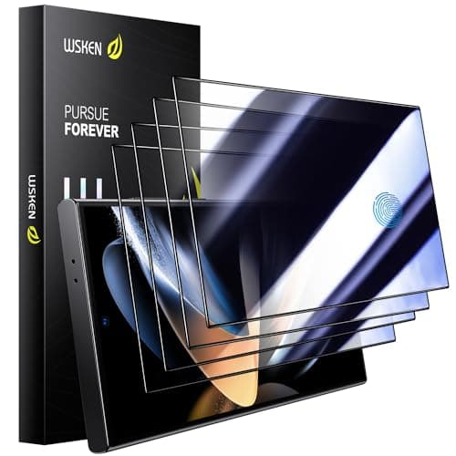 WSKEN [Replacement] for Samsung Galaxy S24 Ultra Privacy Screen Protector - 4 Pack (WITHOUT INSTALLING Box) - Image 1