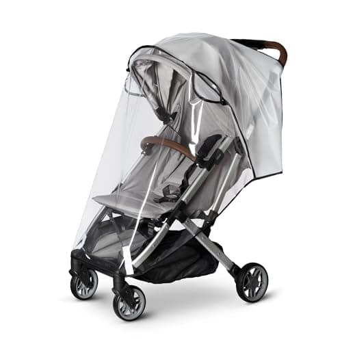 Bemece Stroller Rain Cover, Universal Stroller - Waterproof Windproof Travel Weather Shield Thick & Durable Protect from Dust and Snow with Breathable Ventilation Mesh Clear Visibility - Image 1