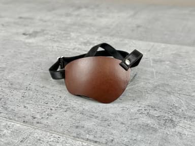 Premium Handmade Leather Eye Patch with Soft Foam Padding, Adult Eye Patch for Men and Women for Lazy Eye Therapy, Cosplay, and Pirate Costume (Brown, Left) - Image 4
