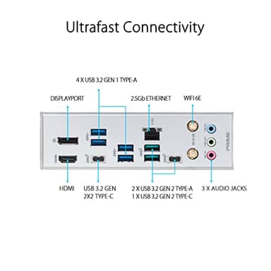 ASUS Prime Z790-A WiFi 6E LGA 1700(Intel 14th,13th&12th) ATX Motherboard (16+1 DrMOS, PCIe 5.0,DDR5,4X M.2 Slots,2.5 Gb LAN,USB 3.2 Gen 2 Front Panel Type-C, Thunderbolt 4/USB4, DP) - Image 4