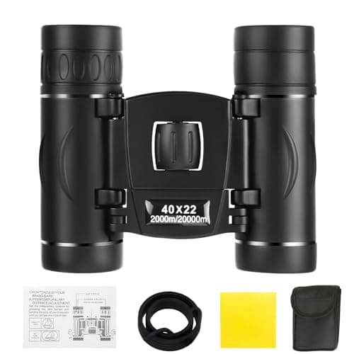 40x22 Small Compact Lightweight Binoculars for Adults Kids Bird Watching Traveling Sightseeing, Mini Pocket Folding Binoculars for Concert Theater Opera