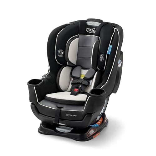 Graco Extend2Fit Convertible Baby Car Seat, Rear and Forward Facing, Adjustable Extension Panel for Extra Legroom, Gotham - Image 1