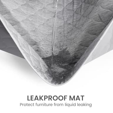 Cozy Bliss Leakproof Cooling Blanket for Large Dogs – Q-Max>0.4, Durable & Washable Dog Cooling Mat for Hot Weather, Soft Pet Throw & Couch Protector for Multiple Pets 60x80 Inch, Heather Silver Grey - Image 4