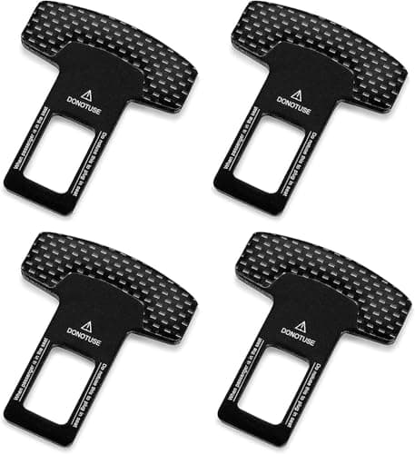 Nine-Tailed Fox 4 Pack Belt Clips,Universal Fit-Black/White Grid - Image 1