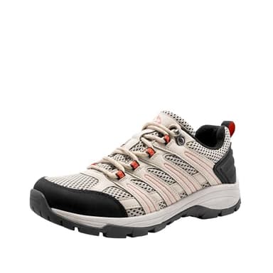 NORTIV 8 Women's Lightweight Hiking Shoes, Breathable Mesh Walking Sneakers, Trail Running Footwear for Outdoor Work,Size 9W,Sand-Pu,SNHS222W-W - Image 1