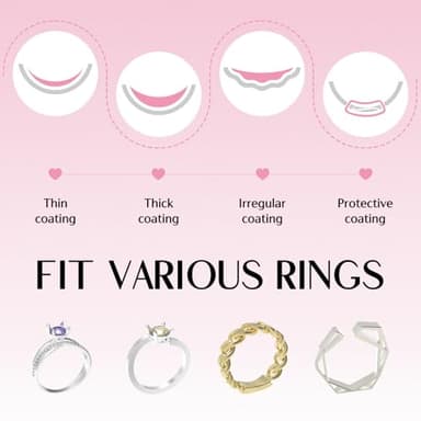 Akisey Ring Sizers for Loose Rings, Ring Size Adjuster Kit for Women, Rings Guards Kit with UV Light & 10g Glue, Fixators, Invisible Traceless Tightener for Men, Fit Any Size, Easy to Apply & Remove - Image 5