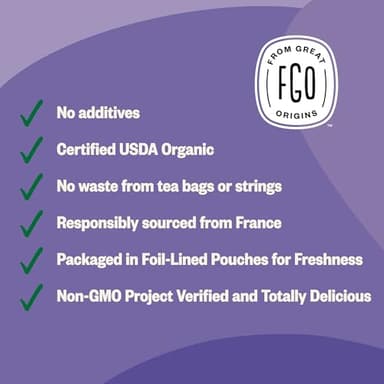 FGO Organic Dried Lavender Flowers, Extra Grade Dried Buds, Imported From France for Culinary or Sachet Bags, 4oz, Packaging May Vary (Pack of 1) - Image 3