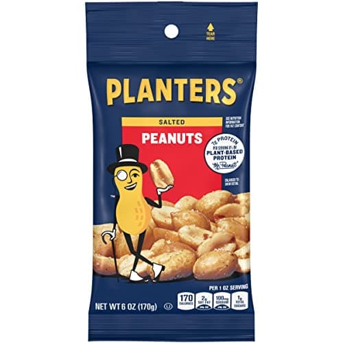 PLANTERS Salted Peanuts, 6 oz. bag (12-Pack) - Image 1