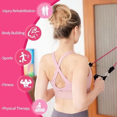 VEICK Resistance Bands, Exercise Bands, Workout Bands, Resistance Bands for Working Out with Handles for Men and Women, Exercising Bands for Fitness Weights Work Out at Home - Image 6