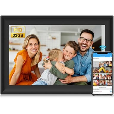 SSAWiFiFRAME Digital Picture Frame 10.1 inch Photo Frame with 50 Photos /200MB Video Sharing via Free APP 32 GB HD IPS Touchscreen, Gift for Grandparents, Parents (Birthday Christmas) - Image 1
