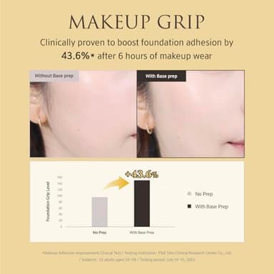 YUNJAC YUNJAC Skin Perfecting Protective Base Prep (1.35 fl oz) - Grip Primer, Skin Perfecting Korean Makeup Base. Silicone Free Serum texture Base for Glowing and Long-Lasting Makeup - Image 3