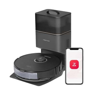 roborock S8+ Robot Vacuum, Sonic Mop with Self-Empty Dock, Stores up to 60-Days of Dust, Auto Lifting Mop, Ultrasonic Carpet Detection, 6000Pa Suction, Black - Image 1