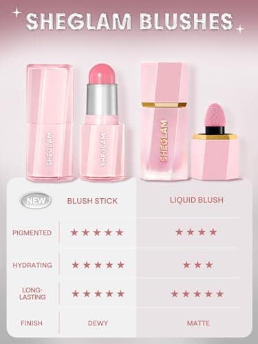 SHEGLAM Buttery Bliss Blush Stick Cream Milk Makeup Blush-Painted Peony - Image 5
