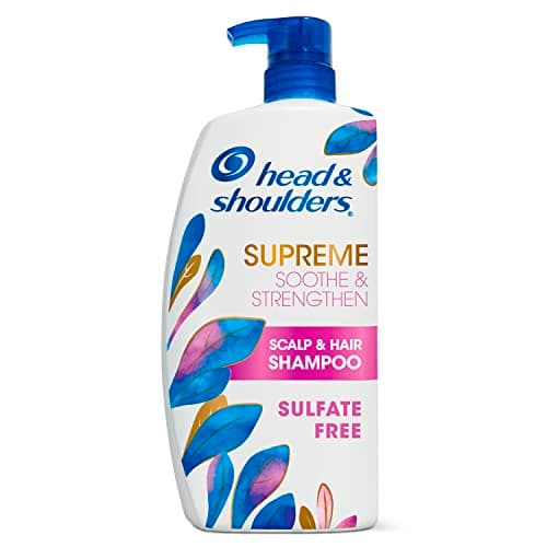 Head & Shoulders Supreme Dandruff Shampoo with Argan Oil, Anti Dandruff Scalp Treatment, Sulfate Free, Soothes Scalp, Deep Moisturization, Controls Itch, Natural Rose Essence, 28.2 Fl Oz - Image 1