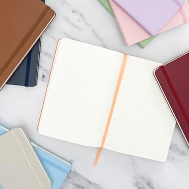 PAPERAGE Lined Journal Notebook, (Black), 160 Pages, Medium 5.6 in x 8 in - 100 GSM Thick Paper – Hardcover Journaling Notebook for Work, School & Note Taking - Image 6